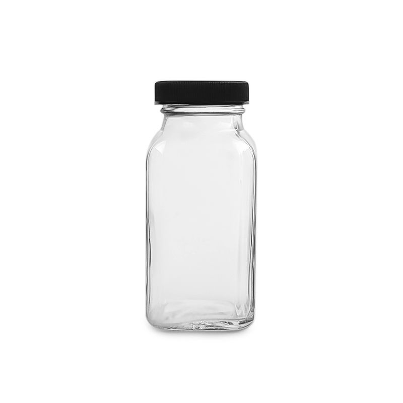 180ml French Square Glass Bottle Jpg