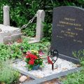 Kırmızı Gül Kalp Anıtı Metal Bahçe Kazığı