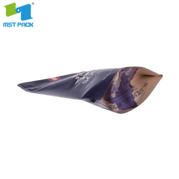 Hersnaal Zipper Kraft Paper Coffee Packag Bag