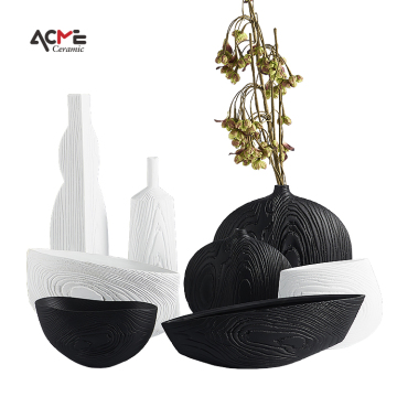 Wholesale Modern White Vases: Custom Design Flower Ceramic Decorations for Home
