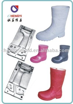 pvc kids' air blowing boot shoes mold