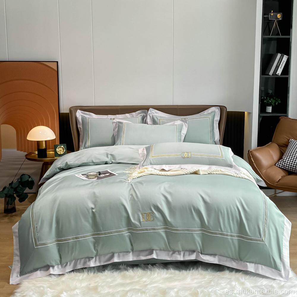 Estilo europeo set de ropa de cama 100% algodón de algodón