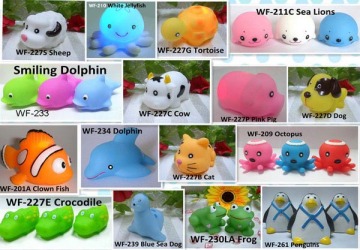 Rubber Flashing and Floating Animals