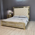 Dubai Luxury Modern Hotel Bedroom Furniture Mirored Lise