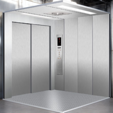 Elevador de carga de acero de diseño contemporáneo con transmisión de aire acondicionado para aplicaciones de almacén
