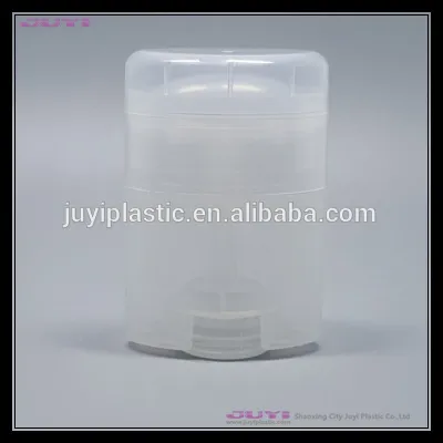 50ml clear plastic deodorant stick bottle container,PP deodorant gel container for body care