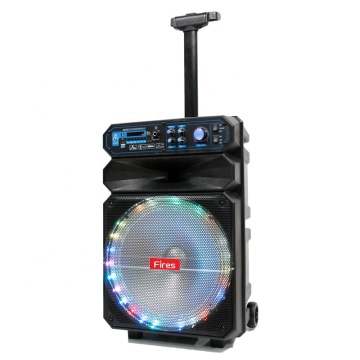 Portable 12-inch Active Wireless Trolley PA Speaker with Rechargeable Battery