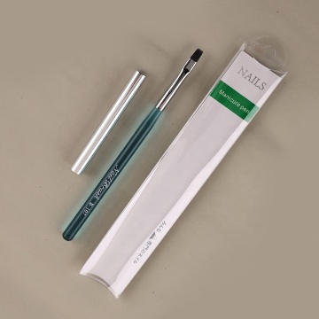 Transparent Ocean Blue Crystal Nail Art Brush Set