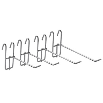 Grosir Logam Chrome Display Hanging GRIDWALL HOOKS untuk penggunaan supermarket