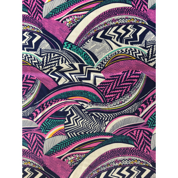 Geometric Joint Rayon Poplin 45S Light Printing Fabric