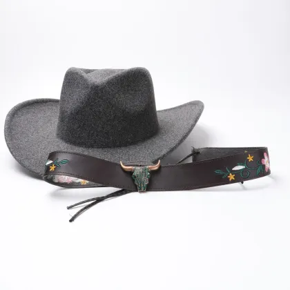 Stetson Cowboys Hats: Solid Color Wool Felt Outdoor Hat for Men and Women with Band