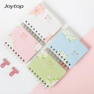Wholesale Sakura's Language Spiral Notebook C7 Side-turn Simple Style Twin Spiral Notebook