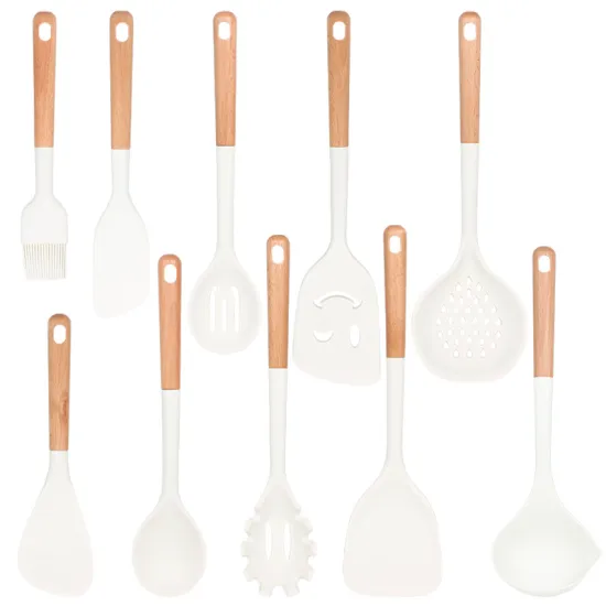 High-Quality Silicone Kitchen Utensil Set: Slotted Turner and Other Accessory Pieces