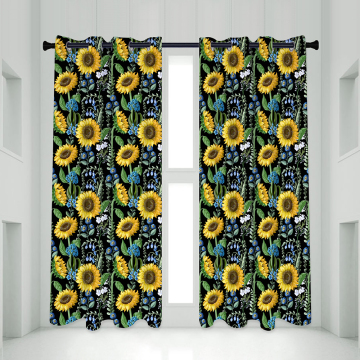 Cortina de ventana confeccionada para decoración de dormitorio de sala de estar