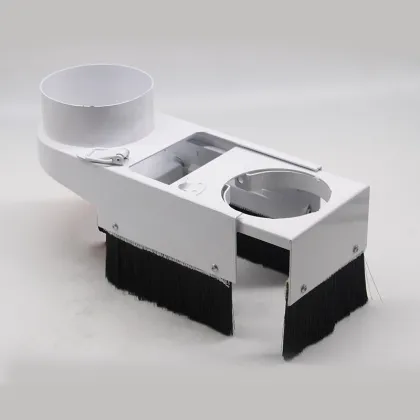 Newest CNC Wood Machine Accessories: 60-125mm Iron Vacuum Hood Dust Cover