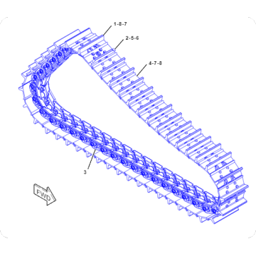 Bulldozer D10 track assembly 380-5940/3805940