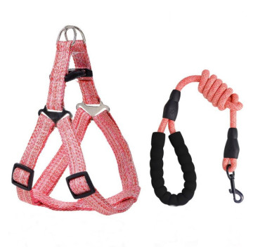 Adjustable Buckle Heavy Duty Pet Dog Harness Vest and Leash
