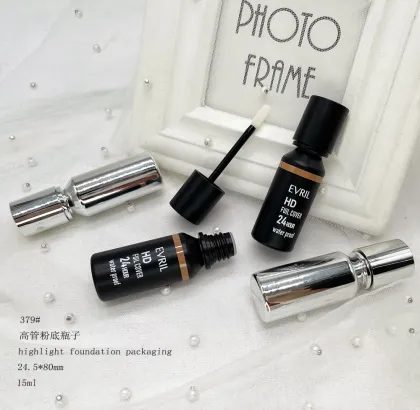 Round Plastic Highlight Tube: Beauty Packaging for Face Makeup and Liquid Highlighter