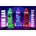 Rum Bar 9000 Puffs Disponível Vape por atacado