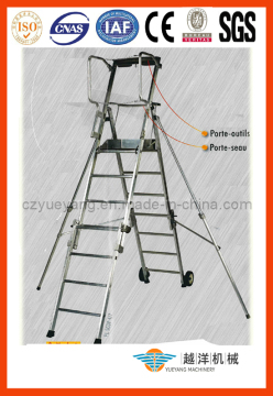 Aluminium Folding Adjustable Platform Step Ladder