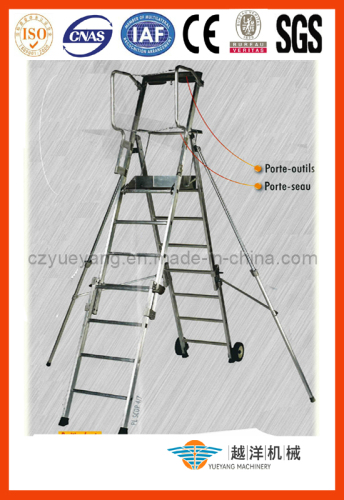 Aluminium Folding Adjustable Platform Step Ladder