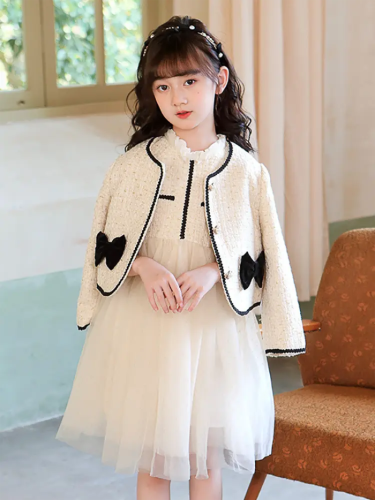 girls fashion dresses Fashion Flower Girl Dress in Modern Blue Light Blue / 110cm (4T) 3-4 YEARS