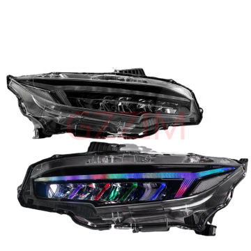 Civic 16-20 lampu depan lampu kepala RGB
