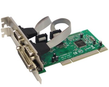 PCI to 2 Serial Ports & 1 Parallel Port Controller Card