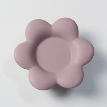 Ceramic Blooming Flowers Candle Holders - Custom Lavender Purple for Home & Events