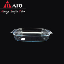 ATO rectangle oven plate household fruit glass plate