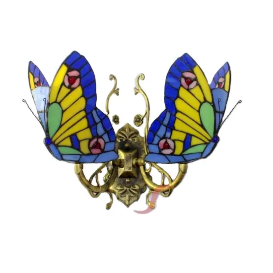 Custom Hand-Welded Stained Glass Lampshades: Factory Wholesale & Tiffany Style Decorative Wall Lamps