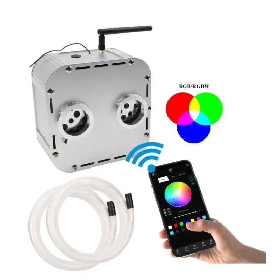 32W RGBW Dual Fiber Optic Twinkle Star Ceiling Light Kit