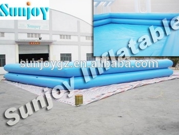 2016 Square shape large inflatable water pool for fun