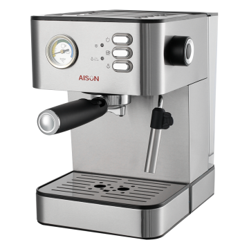 Moderni produttori di caffè intelligenti con brodo di latte