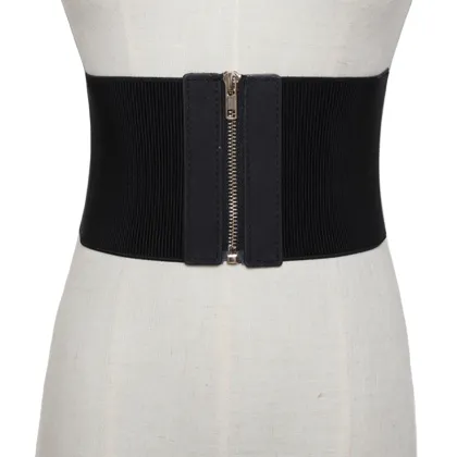 2019 new Fashion Knitted Elasticity Waist Female Belts For Women Cummerbund Good Quality Corset Bodycon Slim Wide Belt