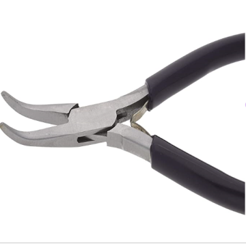 Bent Nose Pliers 160mm with Dipped Handle