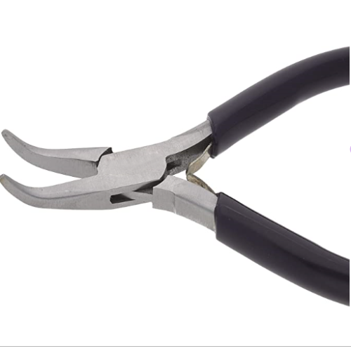 Bent Nose Pliers 160mm with Dipped Handle