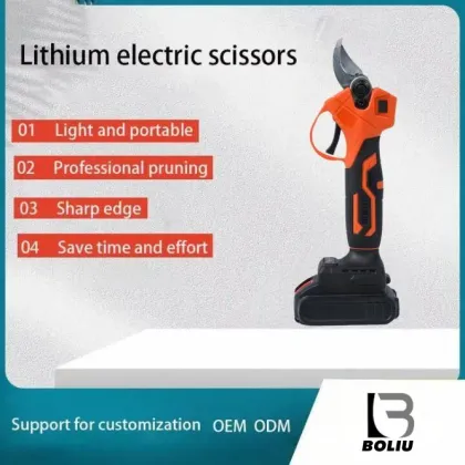 Top Selling Industrial Grade Rechargeable Cordless Power Pruning Shears with 25/30mm Cutting Diameter for Gardening