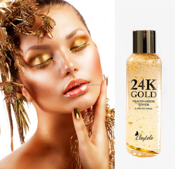 24K Gold Niacinamide Organic Face Toner for Anti-Aging and Freckle Reduction