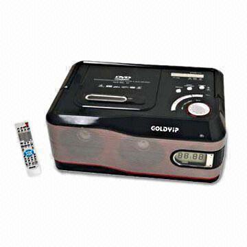 Portable DVD Player with Dual MIC Jacks and Karaoke Function