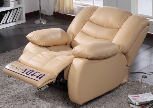 Recliner soffa, fåtölj, skinnsoffa (R627)