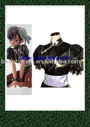 Street Fighter Chun-li Black Cosplay Costume, High Quality Street ...
