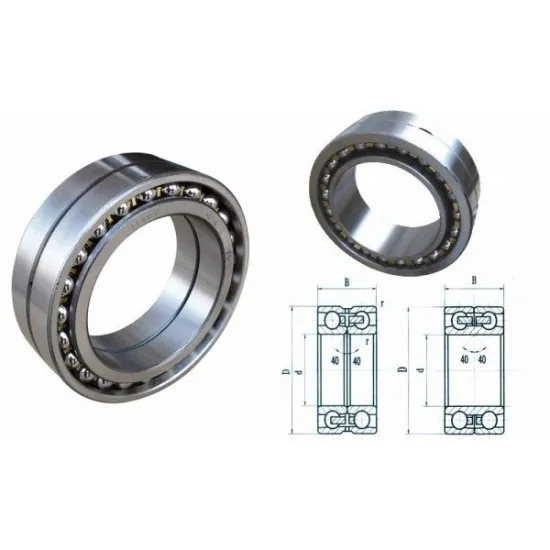 Nsk 7001c Angular Contact Ball Bearings P3 , Gcr15simn And Heavy Load