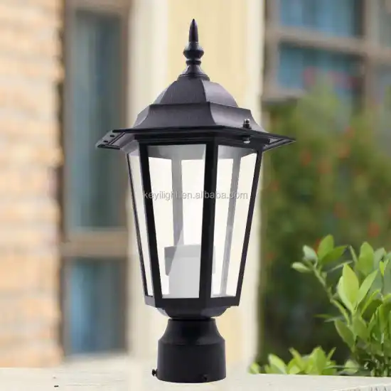 Outdoor Waterproof Classic Style Aluminum Pillar Light for Gate Street Garden