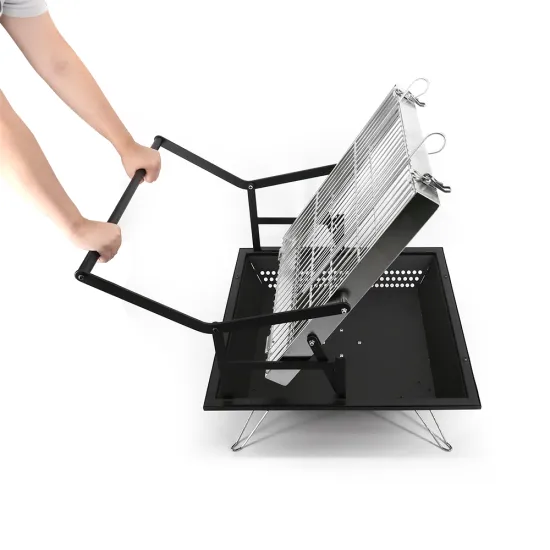 New Portable Camping BBQ Grills: Easy-to-Use Charcoal Flip-Folding Models