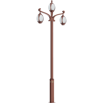 Triple-Head Lotus Energy-Saving Outdoor Garden Street Light