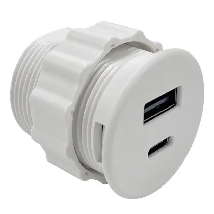 Small Open Hole Round Sol Ring Socket USB Sofa Extension Power Station Furniture Power Socket