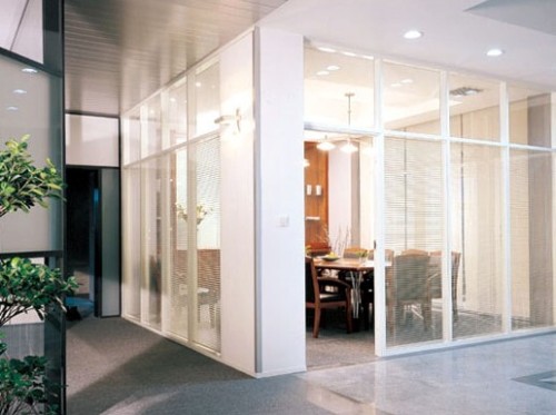 Swing Door Glass Office Partition