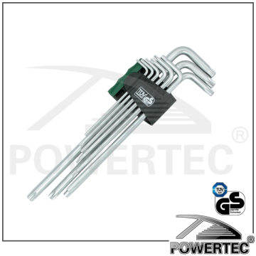 POWERTEC GS T10 to T50 allen long hex key wrench set