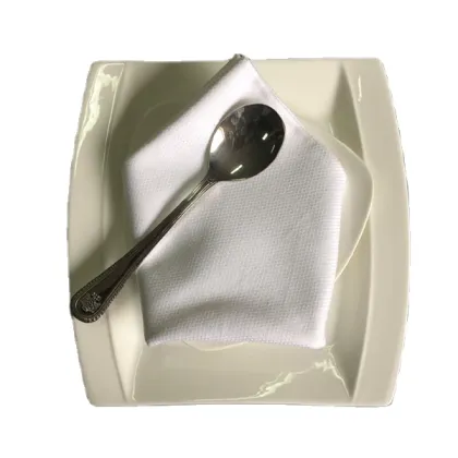 Custom Made 100% Cotton White Partridge Eye Table Napkins